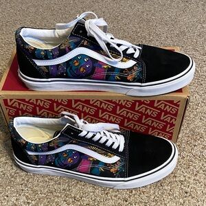 Vans Black and Colorful Graphic Sneakers